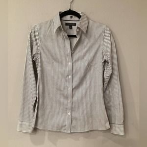 Banana Republic Women’s Black & White Dress Shirt in Size 4 NWOT